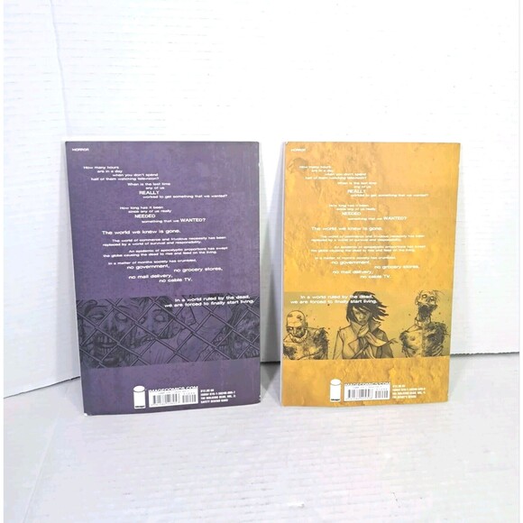 The Walking Dead Image Graphic Novel Lot Bundle Volume 3 & 4 Paperback Zombies - Picture 2 of 2